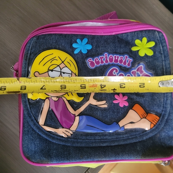 Y2K Lizzie Mcguire Pink Lunch Bag Vintage Lizzie Mcguire Lunch box 8x8 - Picture 10 of 12